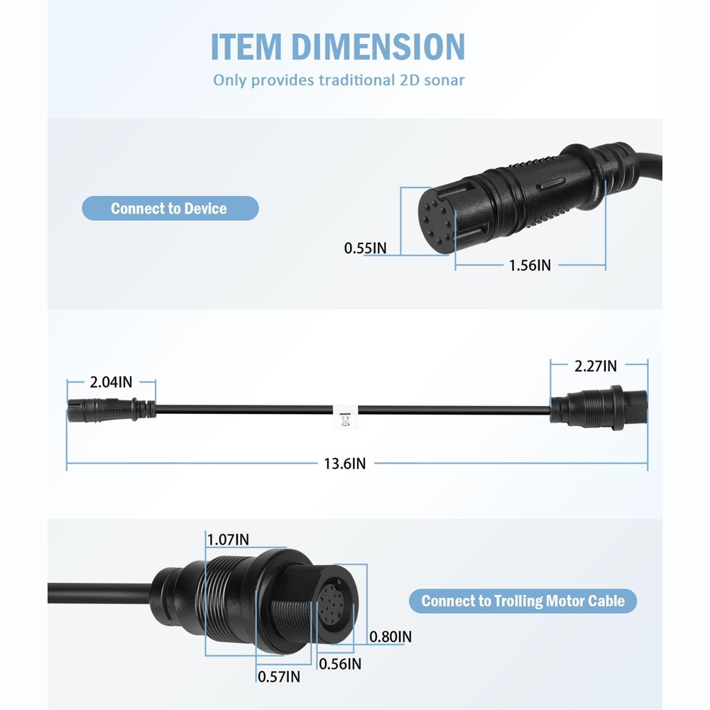 Vervangende kabel voor de 1852 - Fish Finder Cable recensie en prijs